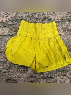 Free People yellow Pull-On Shorts XS High Rise